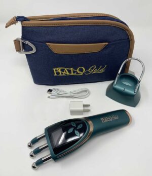 The HaloGold has red/infrared light, heat, vibration and magnetic therapy